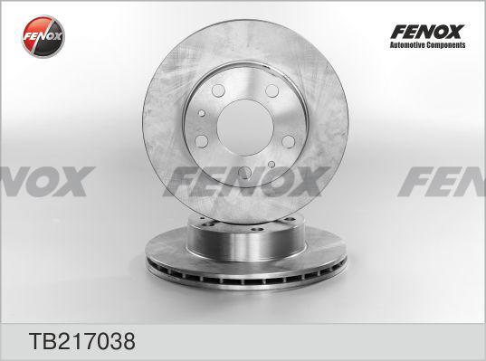 Fenox TB217038 - Гальмівний диск autozip.com.ua