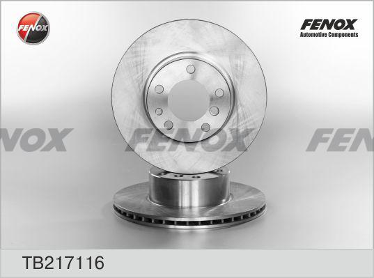 Fenox TB217116 - Гальмівний диск autozip.com.ua