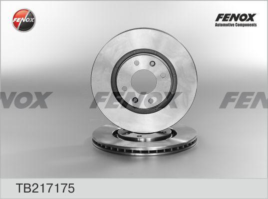 Fenox TB217175 - Гальмівний диск autozip.com.ua