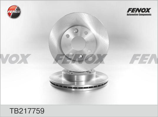 Fenox TB217759 - Гальмівний диск autozip.com.ua