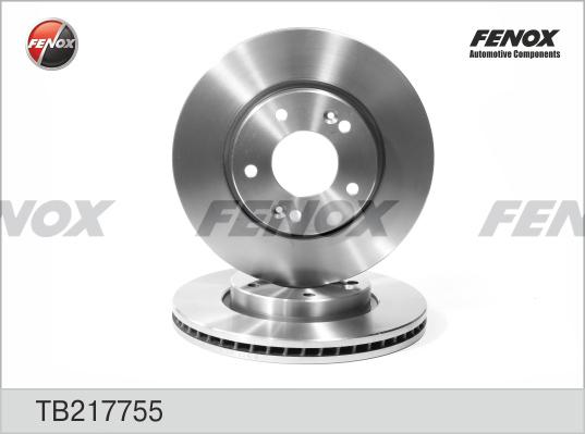 Fenox TB217755 - Гальмівний диск autozip.com.ua