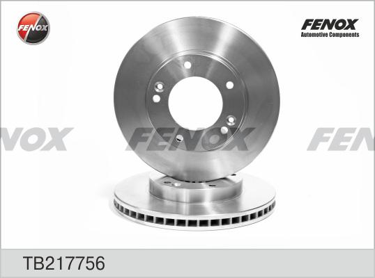 Fenox TB217756 - Гальмівний диск autozip.com.ua