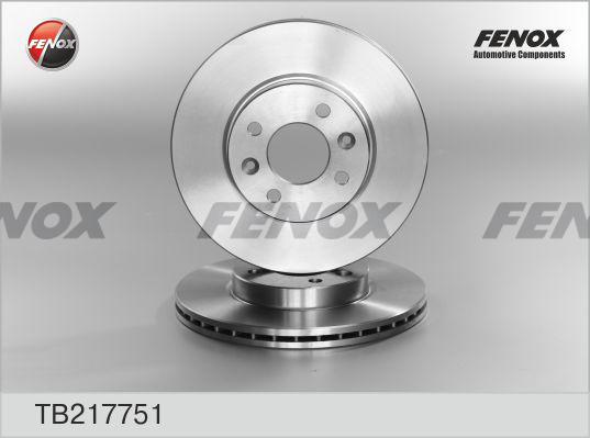 Fenox TB217751 - Гальмівний диск autozip.com.ua