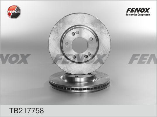 Fenox TB217758 - Гальмівний диск autozip.com.ua