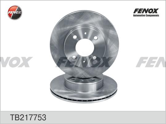 Fenox TB217753 - Гальмівний диск autozip.com.ua