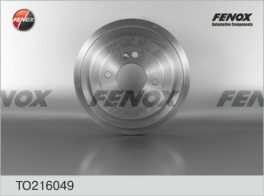 Fenox TO216049 - Гальмівний барабан autozip.com.ua