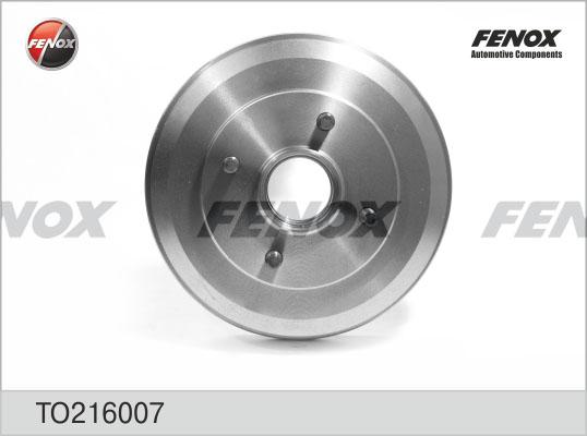 Fenox TO216007 - Гальмівний барабан autozip.com.ua