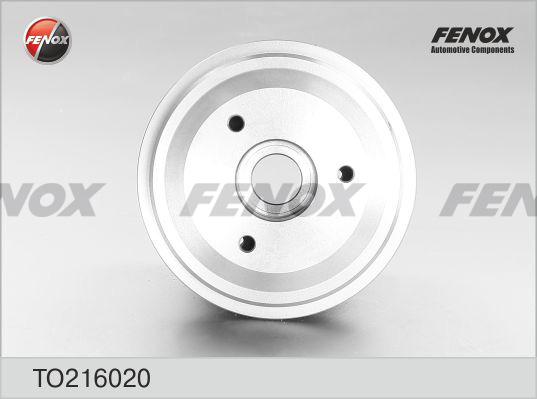 Fenox TO216020 - Гальмівний барабан autozip.com.ua