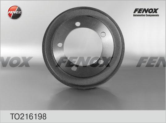 Fenox TO216198 - Гальмівний барабан autozip.com.ua