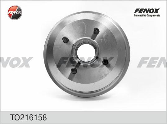 Fenox TO216158 - Гальмівний барабан autozip.com.ua