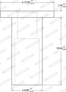 Ferodo 93059 - Заклепка, накладки барабанного гальма autozip.com.ua