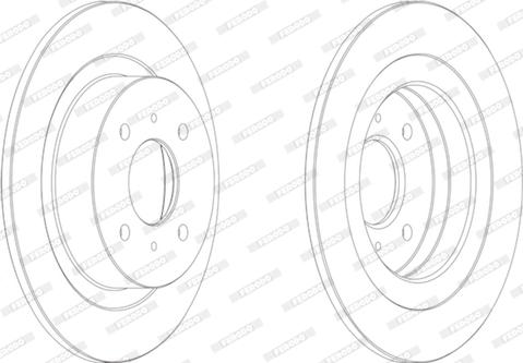 Ferodo DDF673 - Гальмівний диск autozip.com.ua