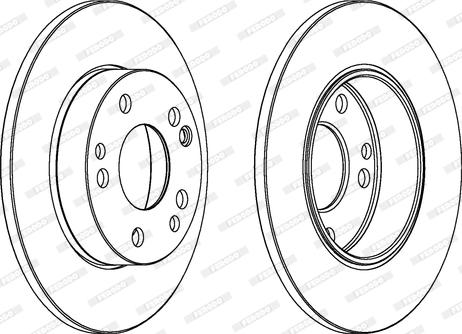 Ferodo DDF053C - Гальмівний диск autozip.com.ua