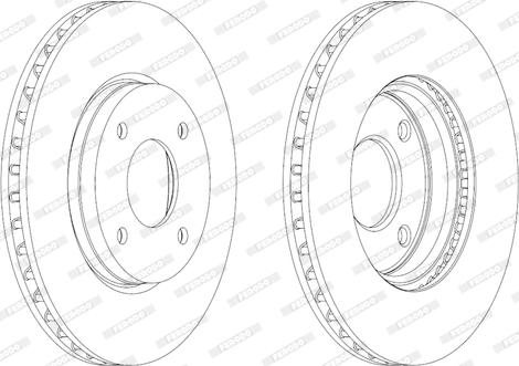 Ferodo DDF1940 - Гальмівний диск autozip.com.ua