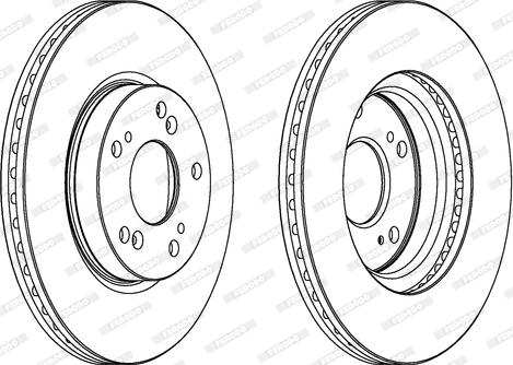 Ferodo DDF1539C - Гальмівний диск autozip.com.ua