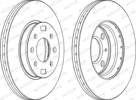 Ferodo DDF1603C-D - Гальмівний диск autozip.com.ua