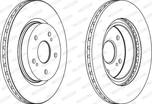 Ferodo DDF1635 - Гальмівний диск autozip.com.ua
