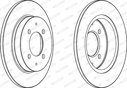 Ferodo DDF1622 - Гальмівний диск autozip.com.ua