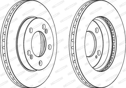 Ferodo DDF1627 - Гальмівний диск autozip.com.ua