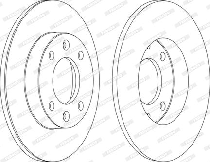 Ferodo DDF1178P-1-D - Гальмівний диск autozip.com.ua