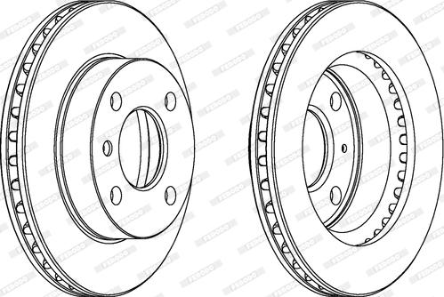Ferodo DDF183 - Гальмівний диск autozip.com.ua