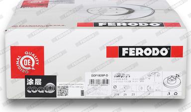 Ferodo DDF1829P-D - Гальмівний диск autozip.com.ua