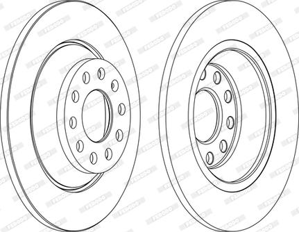 Ferodo DDF1307C-D - Гальмівний диск autozip.com.ua