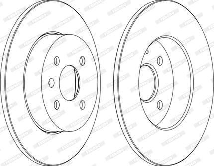 Ferodo DDF1313C - Гальмівний диск autozip.com.ua