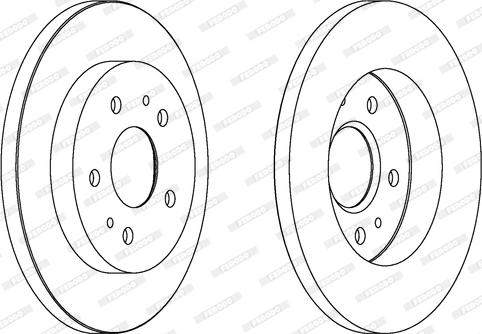 Ferodo DDF1387 - Гальмівний диск autozip.com.ua