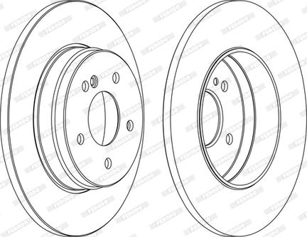 Ferodo DDF1251C - Гальмівний диск autozip.com.ua