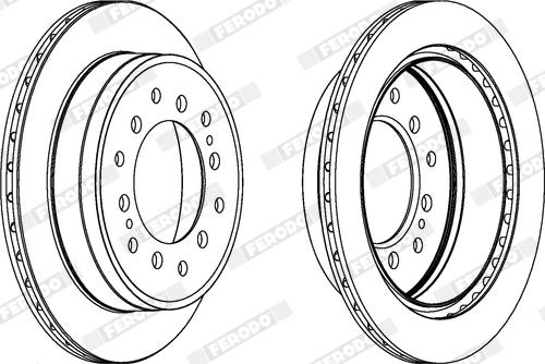 Ferodo DDF1743X - Гальмівний диск autozip.com.ua