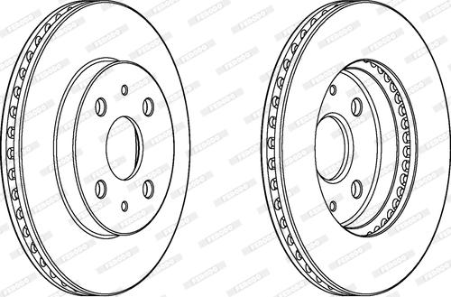 Ferodo DDF1758C - Гальмівний диск autozip.com.ua