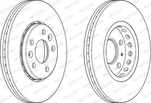Ferodo DDF2507C - Гальмівний диск autozip.com.ua