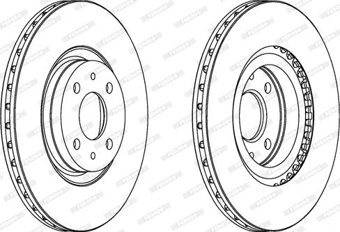 Ferodo DDF252C - Гальмівний диск autozip.com.ua