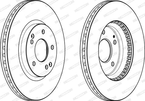 Ferodo DDF2091C - Гальмівний диск autozip.com.ua