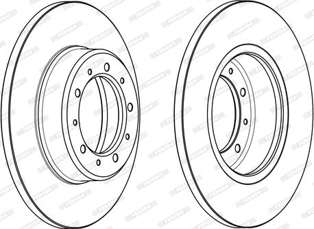 Ferodo DDF2083C - Гальмівний диск autozip.com.ua