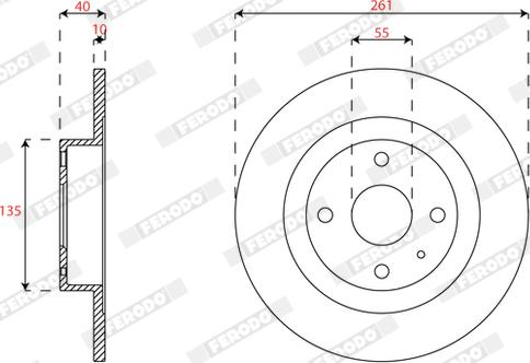 Ferodo DDF2162 - Гальмівний диск autozip.com.ua