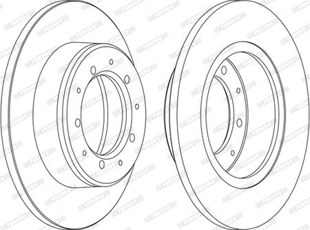 Ferodo DDF283C - Гальмівний диск autozip.com.ua