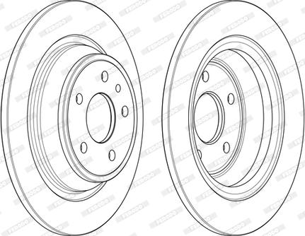 Ferodo DDF2338C - Гальмівний диск autozip.com.ua