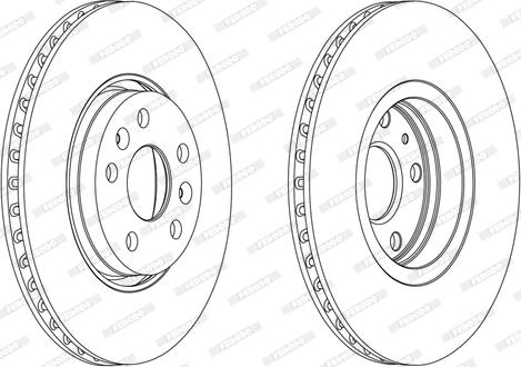 Ferodo DDF2265-1 - Гальмівний диск autozip.com.ua