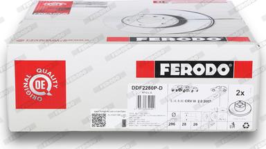 Ferodo DDF2280P-D - Гальмівний диск autozip.com.ua