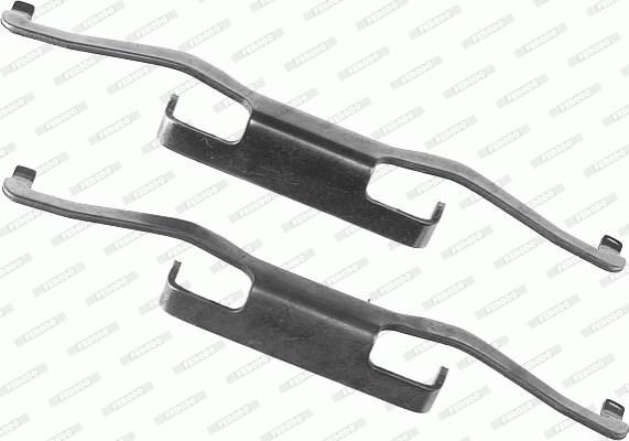 Ferodo FBA444 - Комплектуючі, колодки дискового гальма autozip.com.ua