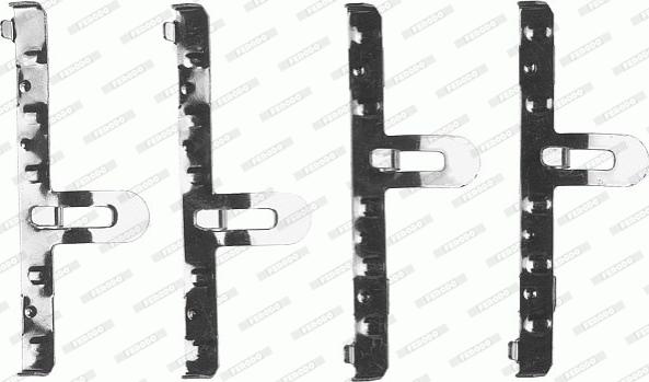 Ferodo FBA458 - Комплектуючі, колодки дискового гальма autozip.com.ua