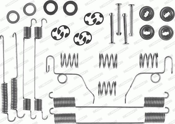 Ferodo FBA40 - Комплектуючі, барабанний гальмівний механізм autozip.com.ua