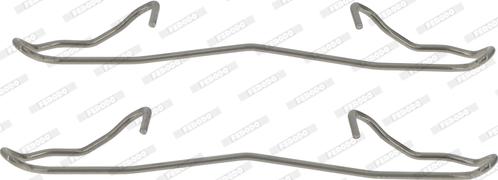 Ferodo FBA488 - Комплектуючі, колодки дискового гальма autozip.com.ua