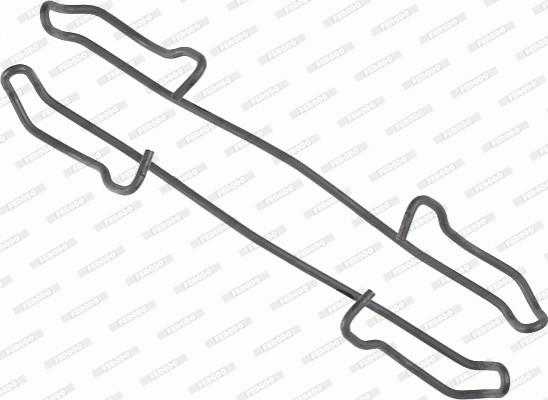 Ferodo FBA488 - Комплектуючі, колодки дискового гальма autozip.com.ua
