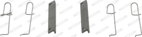 Ferodo FBA436 - Комплектуючі, колодки дискового гальма autozip.com.ua
