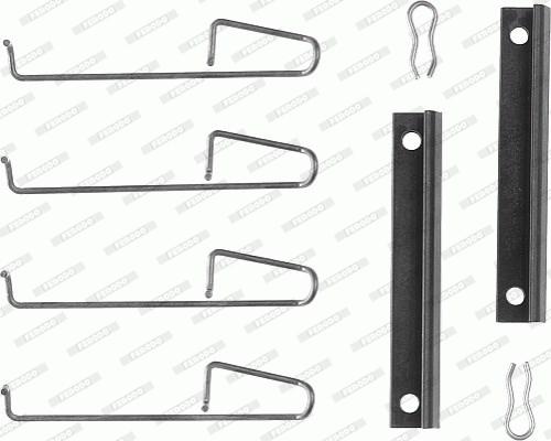 Ferodo FBA436 - Комплектуючі, колодки дискового гальма autozip.com.ua