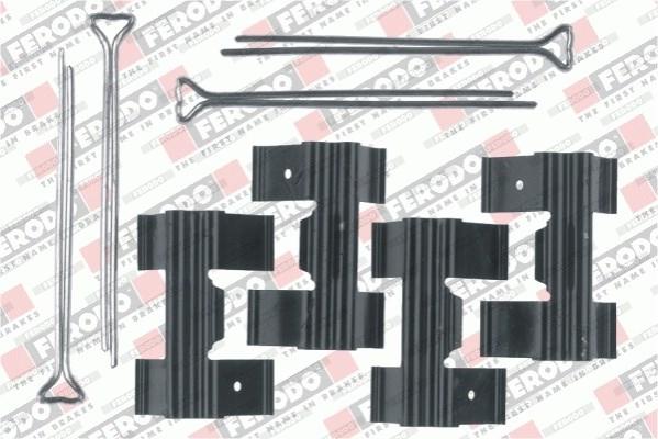 Ferodo FBA420 - Комплектуючі, колодки дискового гальма autozip.com.ua