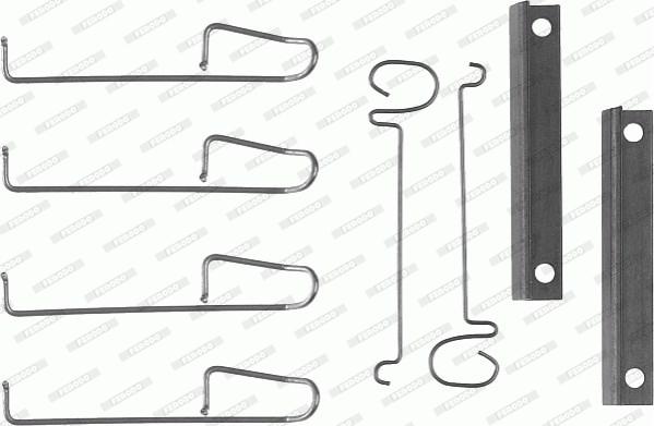 Ferodo FBA473 - Комплектуючі, колодки дискового гальма autozip.com.ua